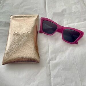 I-Sea Daisy Polarized Sunglasses Orchid Purple / Smoke Lens w/ I-Sea Case